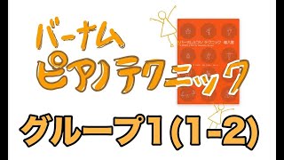 バーナム ピアノテクニック導入書 オレンジグループ1（1〜2） A Dozen A Day Book One Primary by Edna Mae Burnam