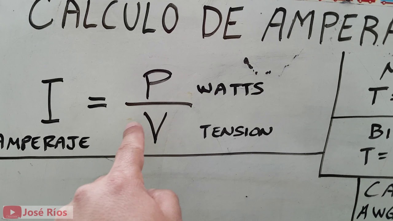 Como Sacar El Amperaje Con Watts Y Voltaje - Jendela Ilmu