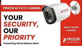 Prizor 3MP IP Dome Camera | Superior Surveillance for Your Security Needs