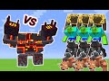 Netherite Monstrosity Vs. 3 Mutant Monsters in Minecraft | 3vs1