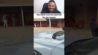 the other one ran and fell for no reason 🤣 #funny