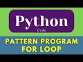 Pattern Program in Python * for loop in python  * Pyramid Pattern in Python #shorts  #python