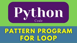 Pattern Program in Python * for loop in python  * Pyramid Pattern in Python #sho