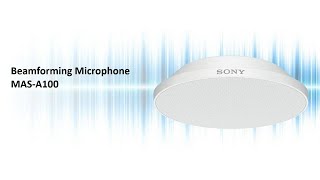 Beamforming Microphone MAS-A100 for Hands-Free, Hassle-Free Presentations