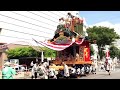 久喜提灯祭り本三人形山車イトーヨーカ堂前引き回し20170712