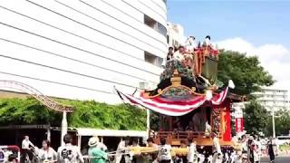 久喜提灯祭り本三人形山車イトーヨーカ堂前引き回し20170712