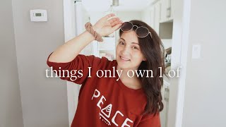 10 Things I Only Own 1 of | Minimalism + Intentional Living