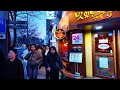 romantic evening stroll along the streets of sinchon in front of yonsei university seoul 4k walk