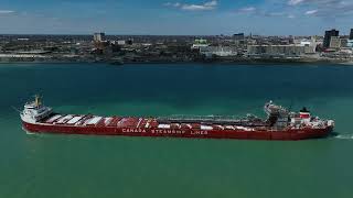 Frontenac on the Detroit River 2023 Shipping Season