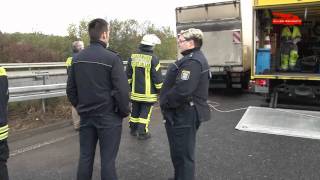 LKW-Unfall - Bundesstraße 3a - 19.10.2011