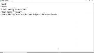 Drawing Object in Java Script Tutorial 18