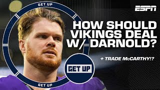 Sam Darnold's the FUTURE for Minnesota‼ Should Vikings TRADE J.J. McCarthy? 😦 | Get Up