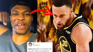 NBA REACTS WARRIORS VS DALLAS MAVERICKS GAME 1 | STEPH CURRY 21 POINTS!! + LUKA DONCIC REACTIONS