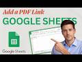 How to Add a PDF Link in Google Sheets (Updated 2026 Step-by-Step Beginner Guide)
