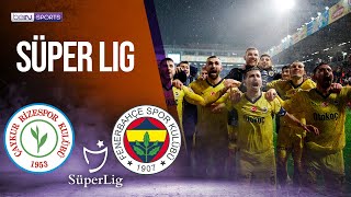 Rizespor vs Fenerbahce | SÜPERLIG | 02/17/24 | beIN SPORTS USA