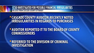 DCI investigating possible financial “irregularities” at Cascade Co. Sheriff’s Office