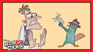 Dr. Doofenshmirtz Cartoon Comes to Life! 🖌 | How NOT To Draw: Phineas and Ferb | @disneychannel