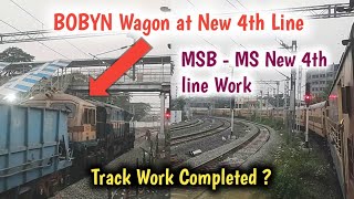 Chennai Beach - Chennai Egmore New 4th Line Work ! Track Work Completed ?