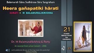 Mangalam - Hīra Gañapatiki - Surati  - BMK - 21/21 Iconic renditions on Ganesha