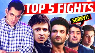 Top 5 Fights Of Salman Khan in Bollywood | Salman Khan V/S Bollywood Celebs | Sushant Singh Rajput