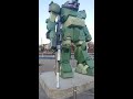 むせる‼️ 装甲騎兵ボトムズ スコープドッグ 実物大モニュメント ＪＲ稲城長沼駅 armored trooper votoms scopedog real size monument