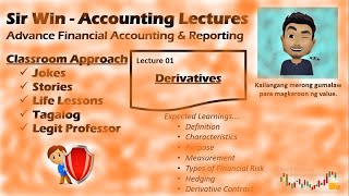 Lecture 01: Derivative Accounting. [Advance Accounting]