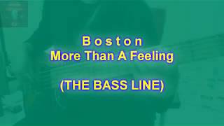 55 Boston -  More than A Feeling(Bass Cover)