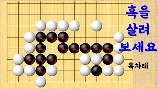 흑을 살리는 묘수 중급사활