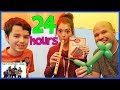24 Hours Overnight In Air Box Forts! / That YouTub3 Family 24 Hours Overnight In Air Box Forts! / That YouTub3 Family