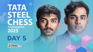 GUKESH IS INDIA NO. 1 | TATA STEEL CHESS DAY 5