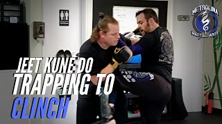 Trapping to Clinch | Jeet Kune Do Application | Atypical Muay Thai clinch entries