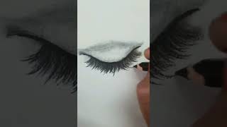 Lashes Strokes! #eyes #drawing #art #artist #sketch #illustration #eyedrawing #short #pencildrawing