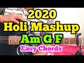 2020 Holi Mashup(Balam Pichkari + Rang Barse)Easy Guitar Chord Lesson.