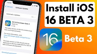 Download & Install iOS 16 Developer Beta 3 | Install iOS 16 Beta 3