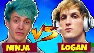 LOGAN PAUL VS  NINJA CALL OUT!!Crazy Moments-of other players an LOGAN in FORTNITE-TOURNAMENT!!!
