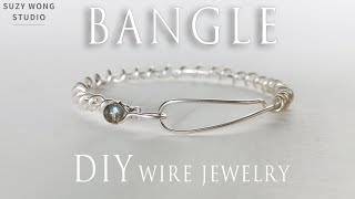 Simple Bangle/Spring Bangle/Easy Bracelet/DIY Ring/Wire Wrap Tutorial/DIY Jewelry/How to make