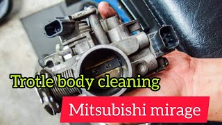 how to clean throttle body Mitsubishi Mirage