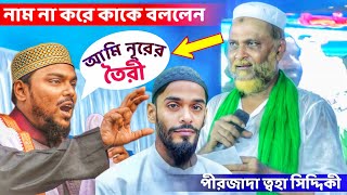 নাম না করে কাকে বললেন?┇পীরজাদা ত্বহা সিদ্দিকী┇আমি নূরের তৈরী┇Toha Siddique VS Abbas Siddique