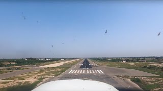 Pilot View: Landing at Faisalabad Int'l Airport