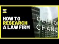 How to Research a Law Firm