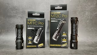 รีวิวไฟฉายแทคติคอล Nitecore MT1C Pro \u0026 MT2C Pro แสงพุ่งแรง พกง่าย ใช้สะดวก