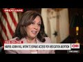 vp kamala harris sits down with cnn for her first interview after roe overturn