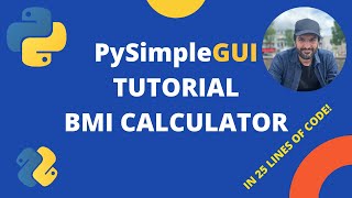 PySimpleGUI Tutorial - BMI Project for beginners