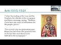 Narrative Lectionary 101