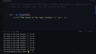 Counted Loops in Python