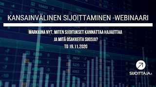 Kansainvälinen sijoittaminen -webinaari 19.11.2020