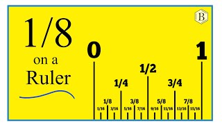 How to Find 1/8 on a Ruler or Tape Measure