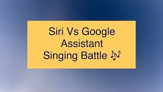 Siri vs Google Assistant | Singing Battle | #Shorts | Apple vs Google