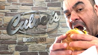 CULVER'S RESTAURANT REVIEW - BUTTER BURGER - WISCONSIN CHEESE CURDS - CRINKLE CUT FRIES - CUSTARD