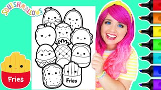 Coloring Squishmallows Food Squad Coloring Page | Ohuhu Art Markers